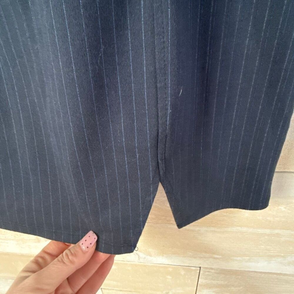 Wild Fable Navy Pinstripe Strapless Mini Dress Size S - Picture 3 of 7